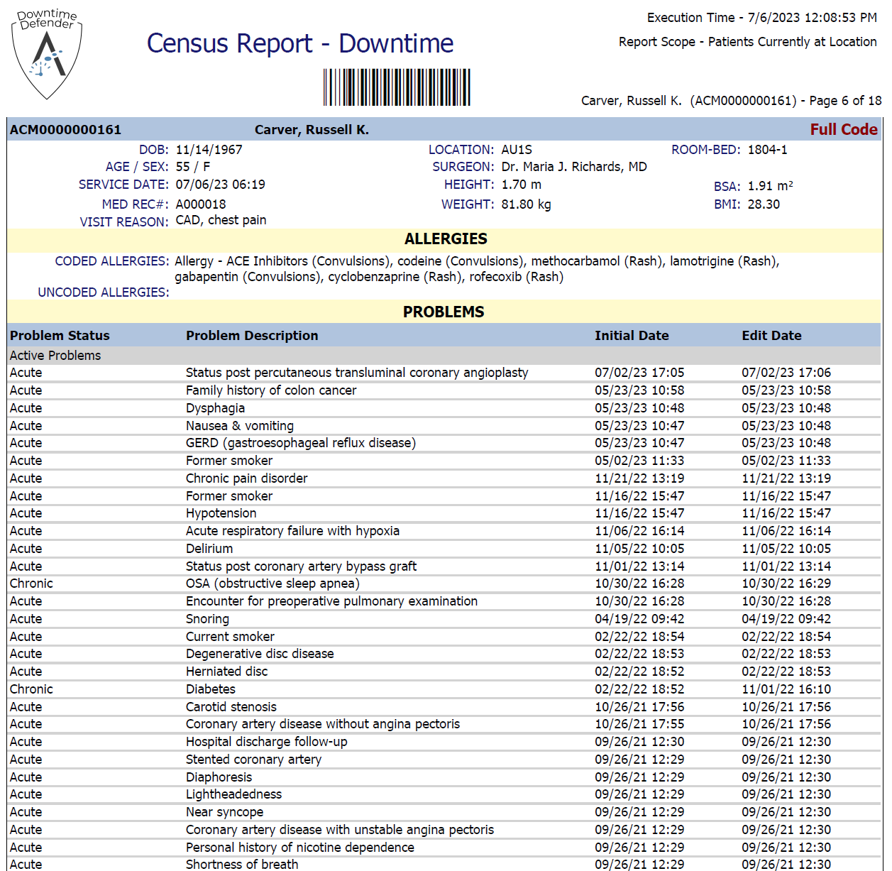 dd screenshot census